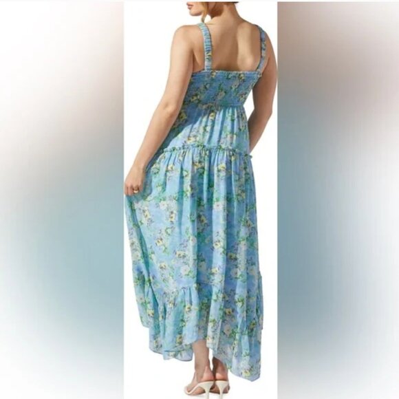 Astr The Label $129 Floral Shirred Sundress Medium - Picture 2 of 10